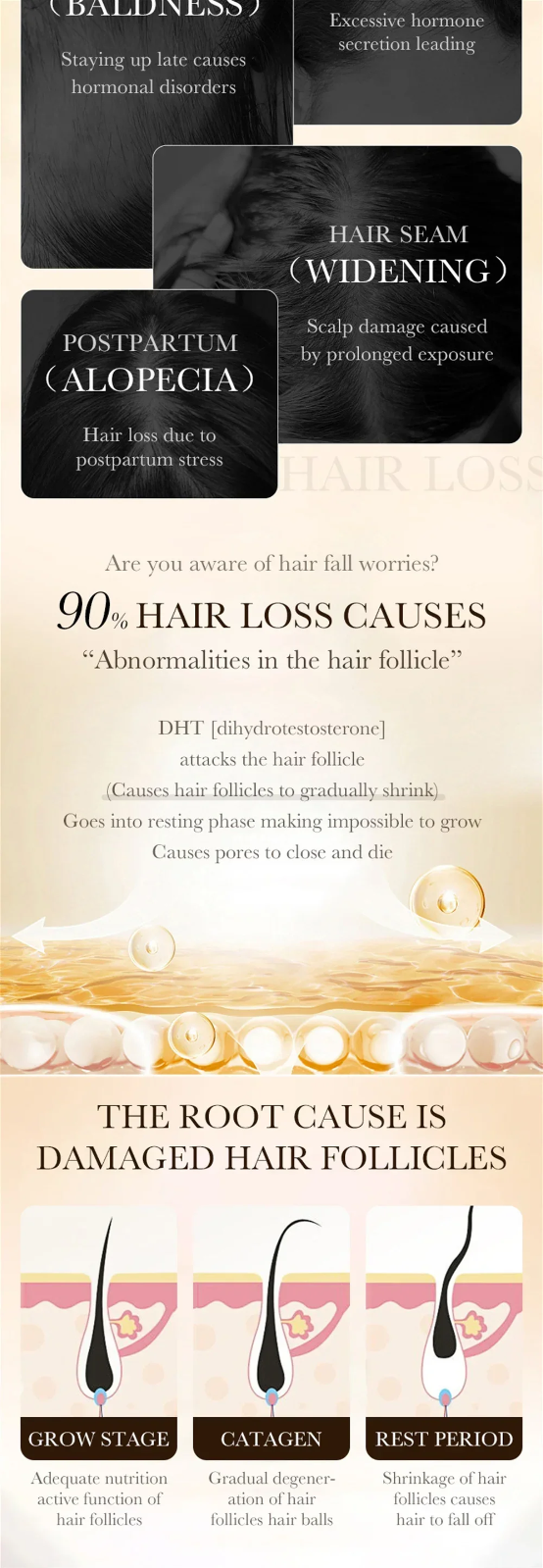 Biotin Hair Growth Oil for Scalp Massage and Hair Care