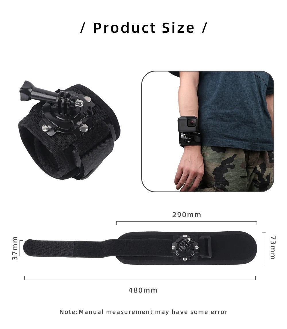 DigiCharge Hand/Wrist Strap for GoPro Hero 12/13/Max2 and DJI Osmo Action 5