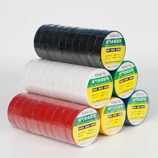 WRWR High-Temperature Black Electrical Insulation Tape — 10 Rolls