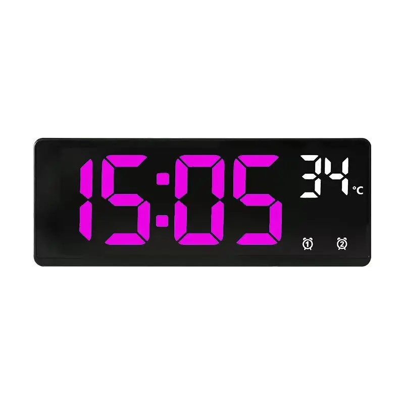 Voice-Control Digital Alarm Clock with Temperature, Dual Alarm and Snooze