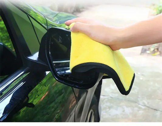 Large Super-Absorbent Microfibre Car Wash and Drying Towels — Twin Pack