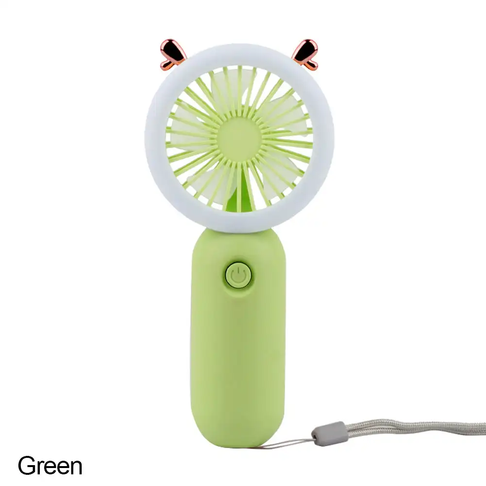 USB Rechargeable Foldable Handheld/Neck Fan, 3 Speeds