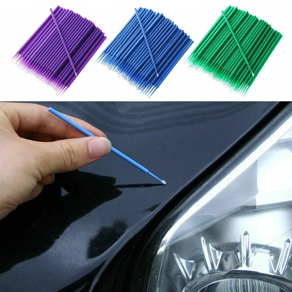 Car Paint Touch-Up and Cleaning Applicator Brushes — 100 Pack