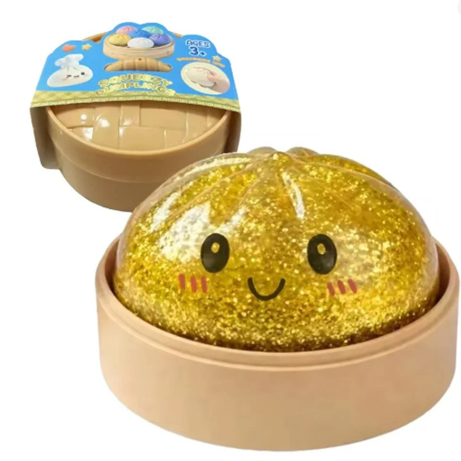 Mini Glitter Bao Bun Squishy Toy Mystery Blind Box for Stress Relief