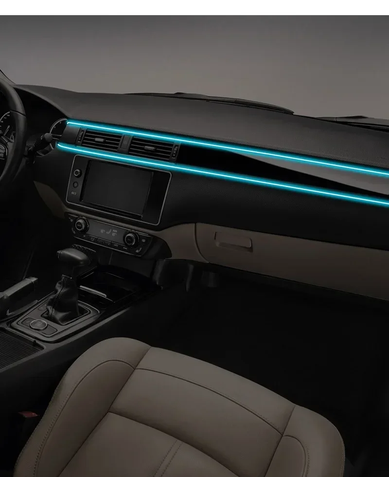 GZQGT 5m USB RGB Interior LED Strip Light with App Control