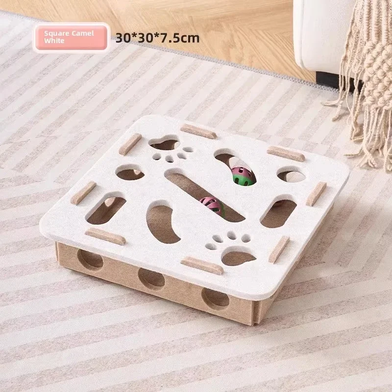 Interactive Cat Puzzle Ball for Indoor Exercise and Hunting