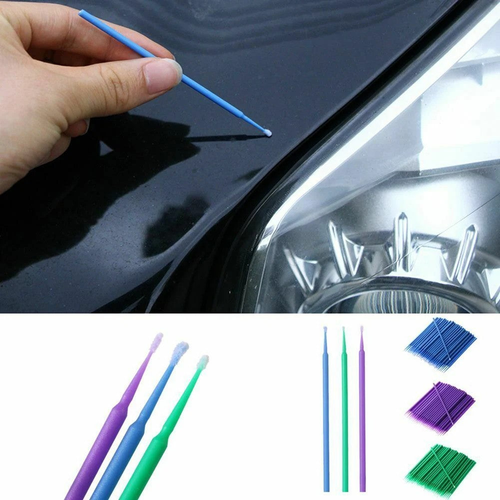 Car Paint Touch-Up and Cleaning Applicator Brushes — 100 Pack