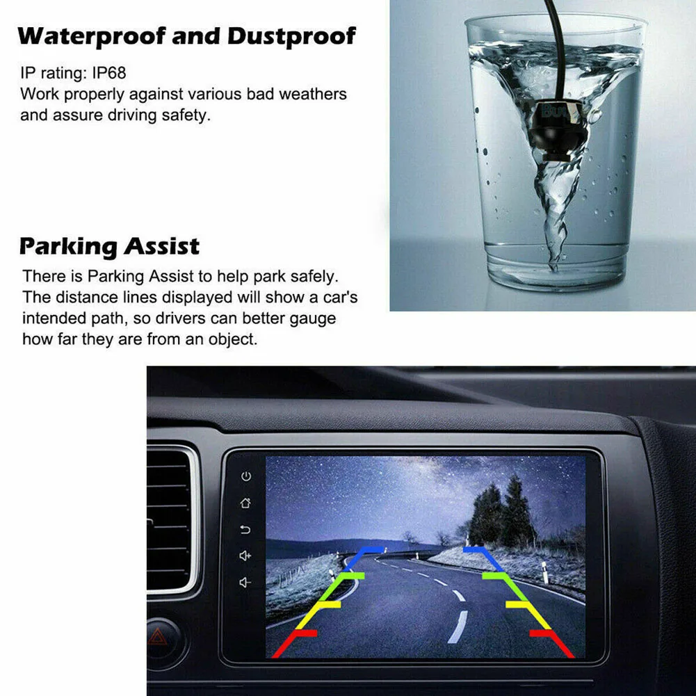 Vehilcine Waterproof Rotating HD Reversing Camera with Night Vision