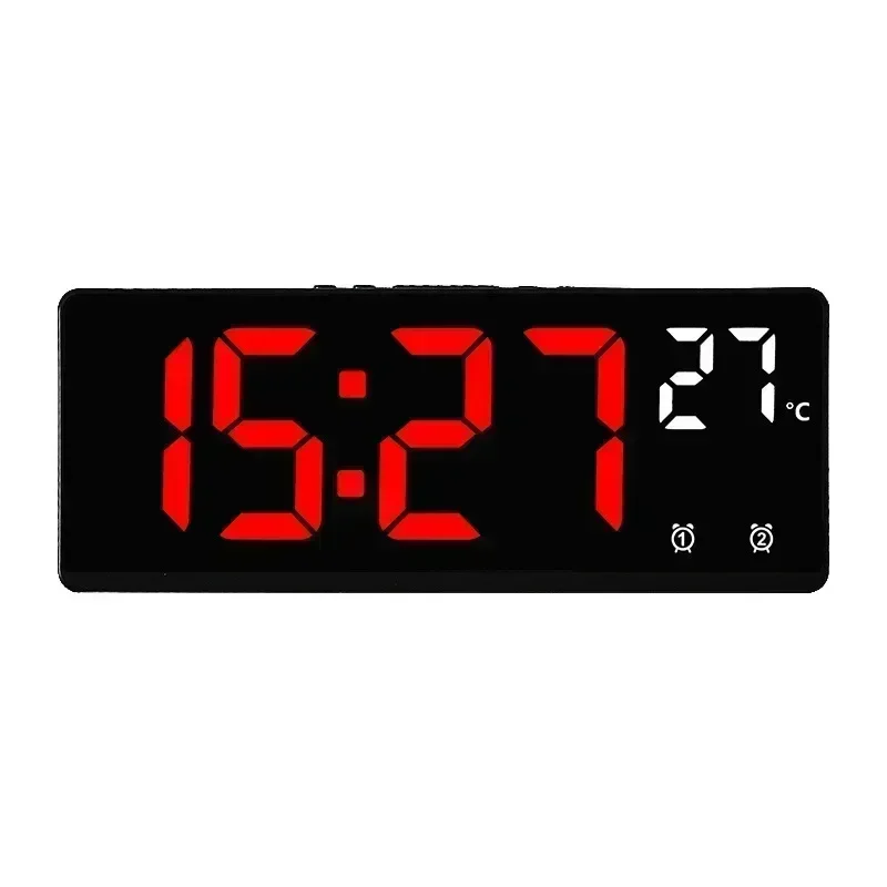 Voice-Control Digital Alarm Clock with Temperature, Dual Alarm and Snooze