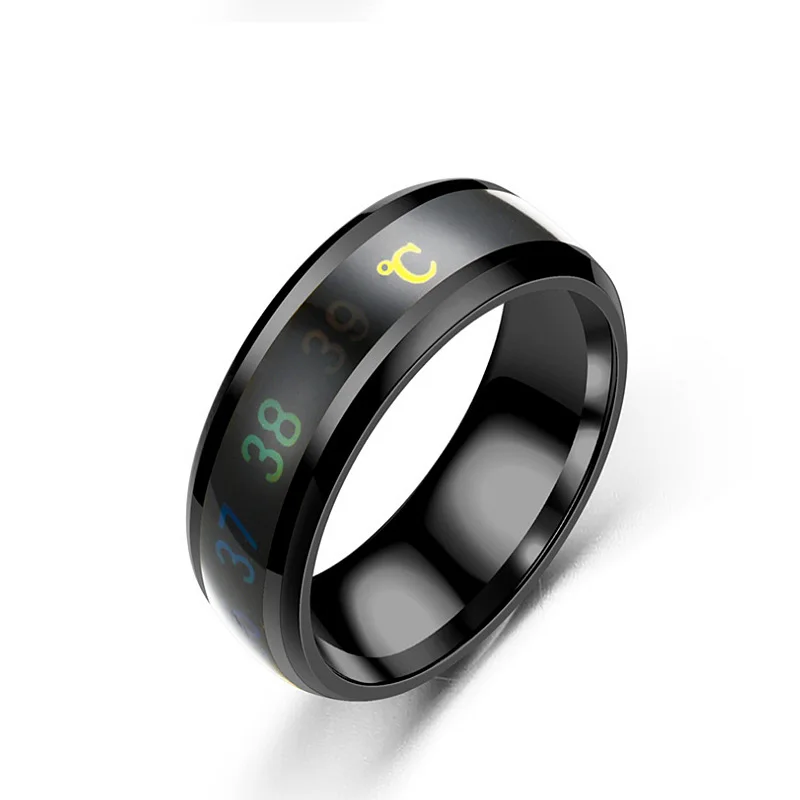 Utag Intelligent Titanium Steel Mood Temperature-Sensing Ring
