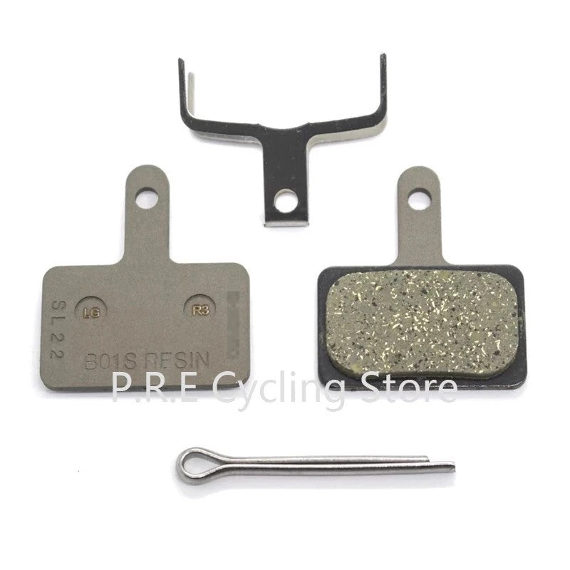 Shimano B01S Resin Disc Brake Pads for M315/MT200/B05S/M395/Acera/Alivio — 2 Pairs