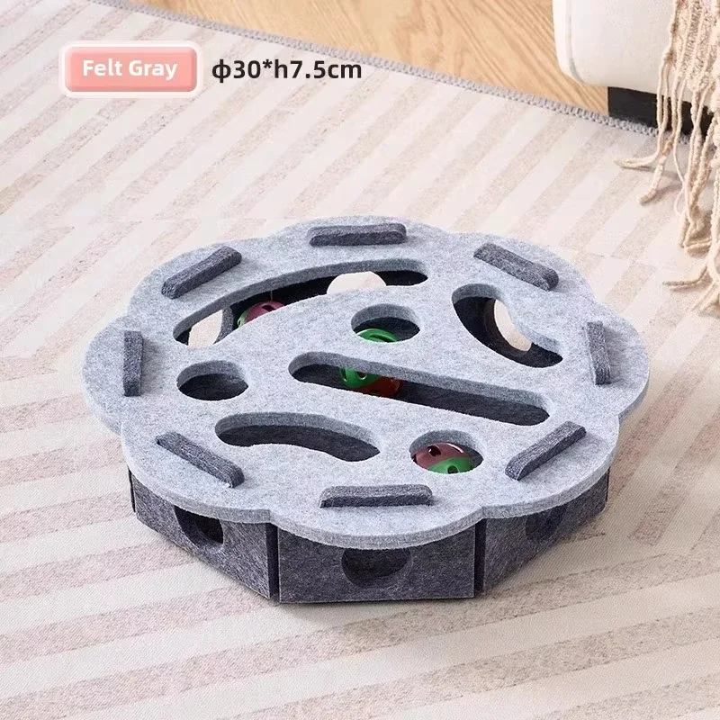 Interactive Cat Puzzle Ball for Indoor Exercise and Hunting