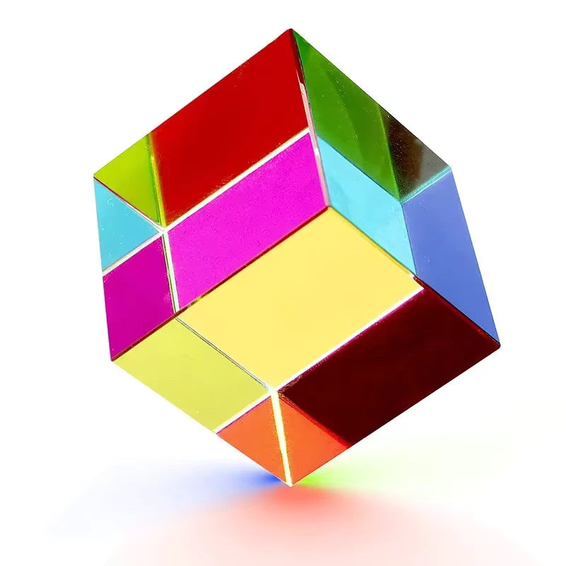 20mm Glass CMY Optical Prism Cube for Photography and Colour Refraction