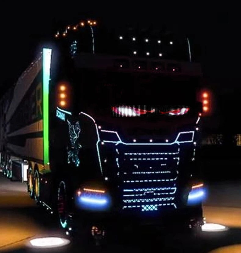 Truck-Specific Dynamic Devil's Eye LED Screen Light