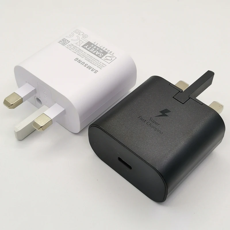 Samsung 45W Super Fast Charger with UK Plug and 6ft Cable for Galaxy Phones