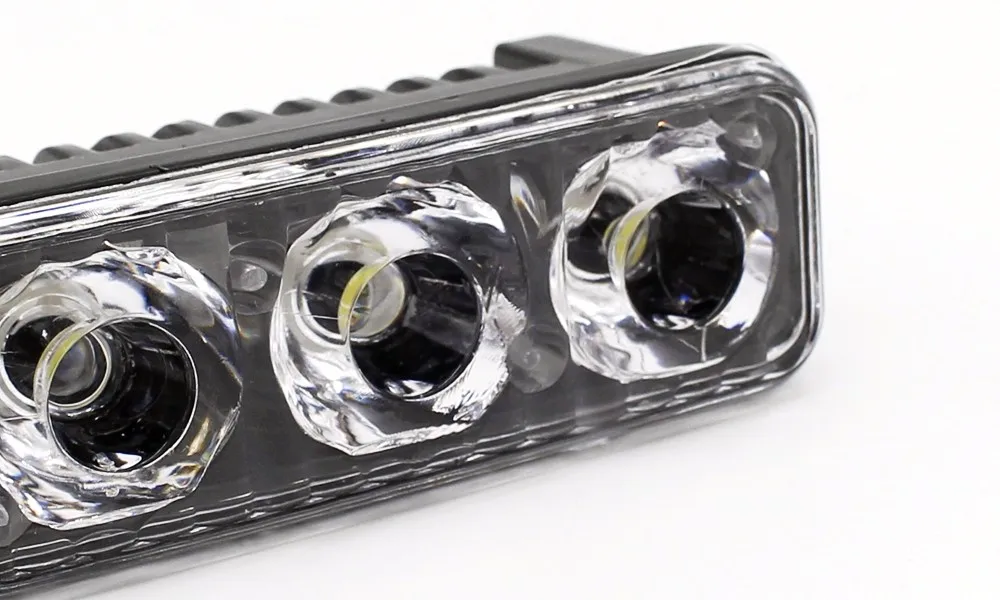 ZBS Universal 12V White LED Daytime Running/Fog Lights — Twin Pack