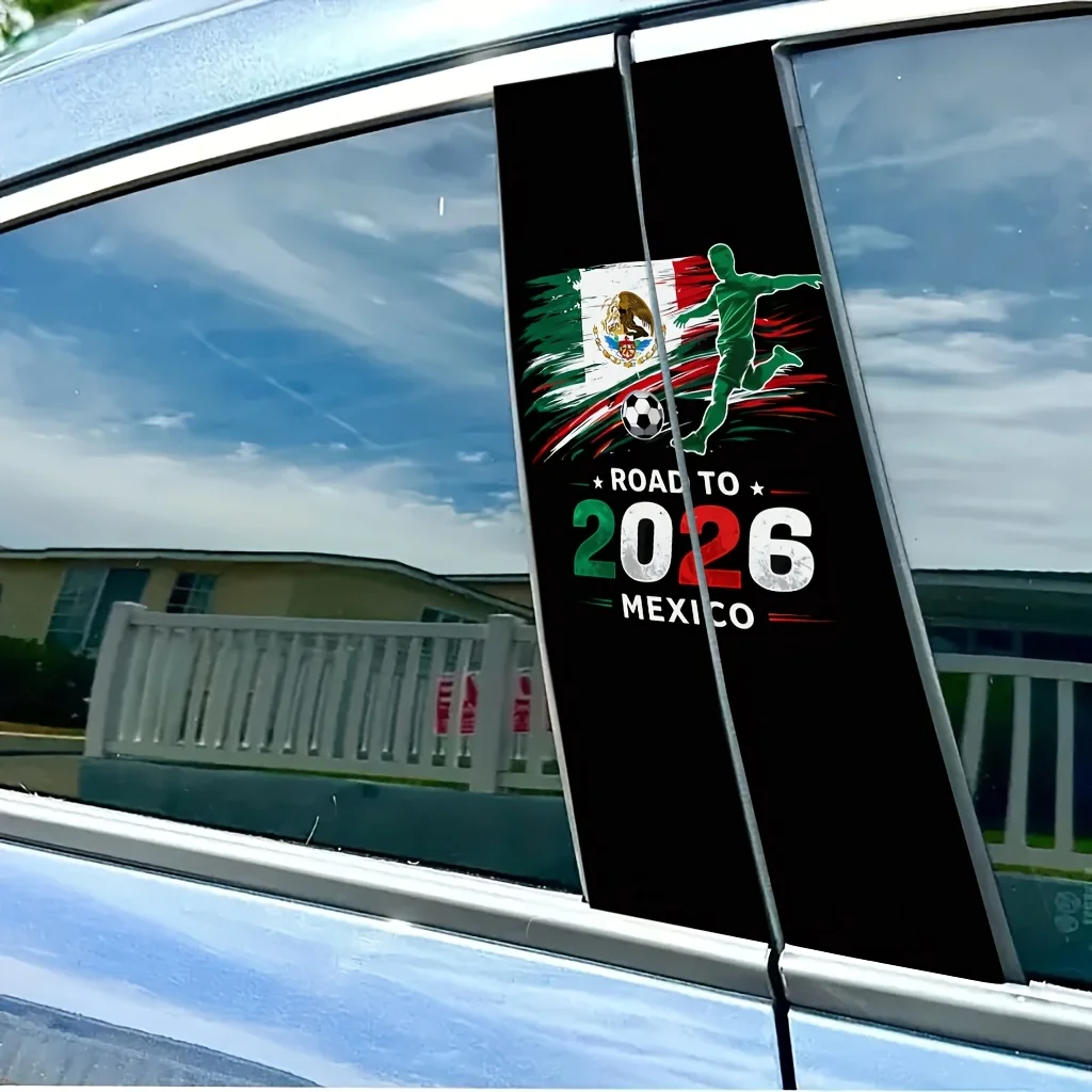 FIFA World Cup 2026 Cartoon Car Pillar Decorative Sticker