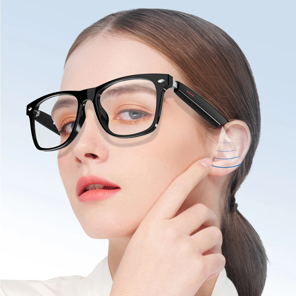 Apwikoger 4K ChatGPT AI Glasses, 100MP Camera, Bluetooth, 260mAh Battery