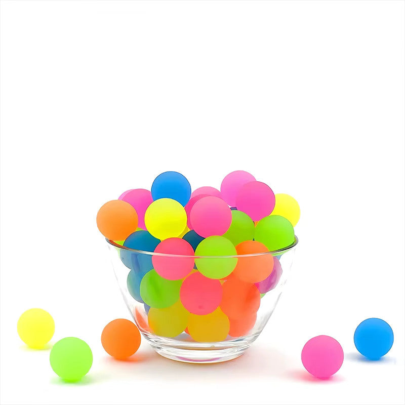 Glow-in-the-Dark Rubber Bouncy Balls for Kids' Party Bags