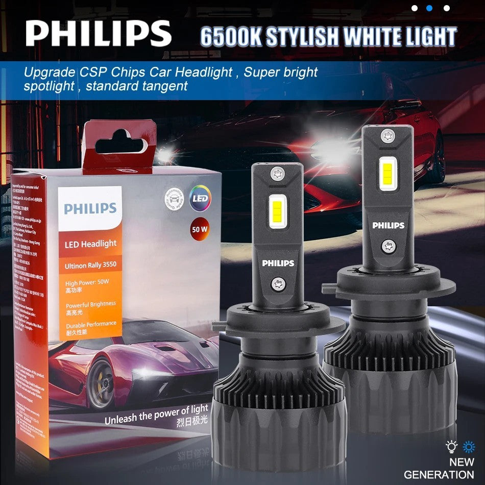 Philips Ultinon Rally 3550 LED Bulbs H4/H7/H11/HB3/HB4/9005/9006