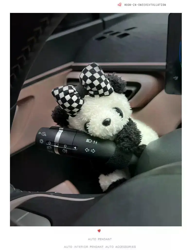 Soft Panda Anti-Skid Gear Shift Knob Cover and Dashboard Doll