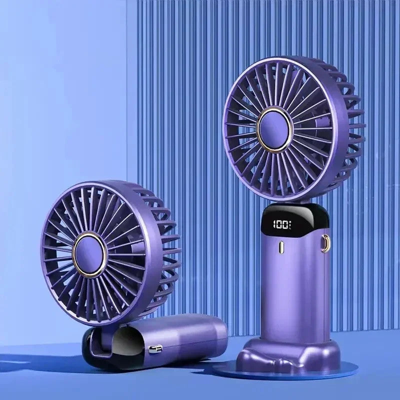 Mini Portable USB Rechargeable Folding Handheld Desk Fan