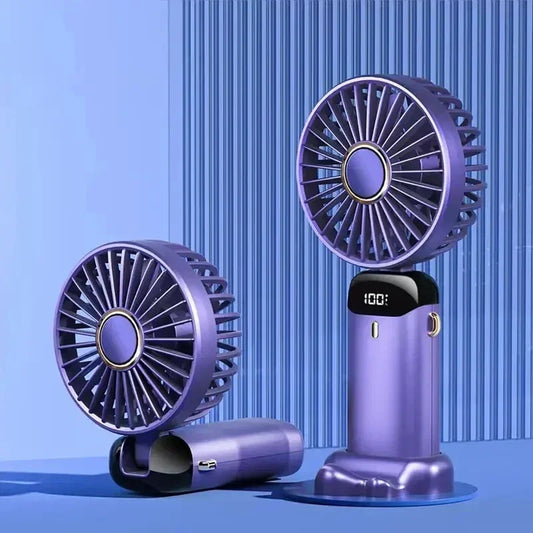 Mini Portable USB Rechargeable Folding Handheld Desk Fan