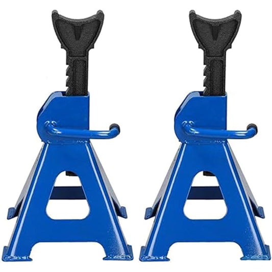 Adjustable Heavy-Duty 3-Ton Steel Car/Van Axle Stands — Pair