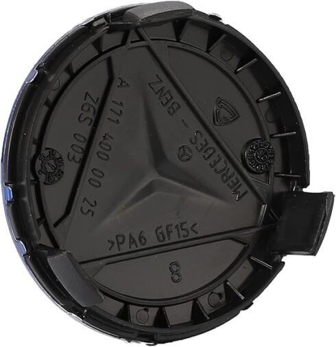 Mercedes Benz 75mm Blue Alloy Wheel Centre Cap Single Hub Badge AMG - Image 3