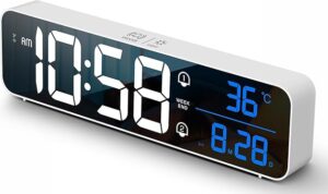 Music LED Alarm Clock Temperature Date Dual Alarms - Image 5
