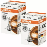 OSRAM H7 12V 55W Headlight Bulbs German Made E Marked Twin Pack