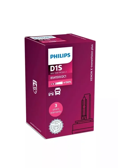 Philips D1S X-tremeVision Gen2 up to 150% more View Xenon Bulb 85415XV2C1 Single