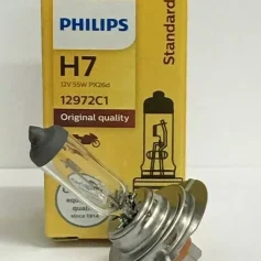PHILIPS Standard H7 12V 55W PX26d Car Headlight Bulb 12972C1