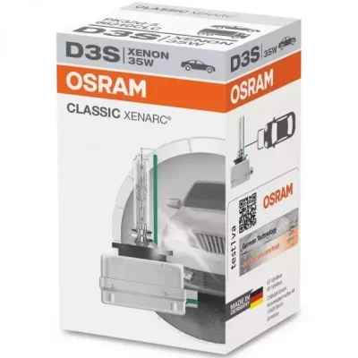 OSRAM Xenarc Classic D3S Xenon Car Headlight Bulb 66340CLC HID Single