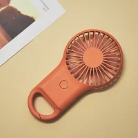 Alternative view of Mini Pocket Fan Mountaineering Buckle 7 Color LED USB Type C
