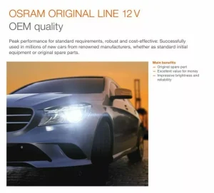 OSRAM H3 12V 55W Halogen Bulb Clear 3200K Light - Image 5