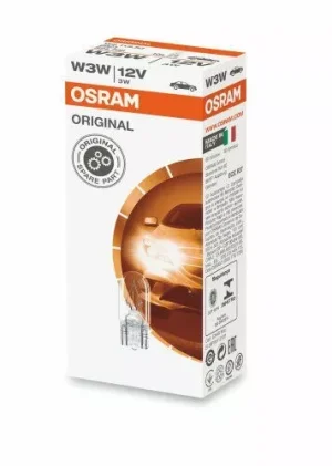 Osram 2821 12V 3W T10 Wedge Bulbs Pack 10 Interior - Image 3