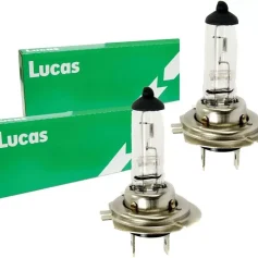 2 x (PAIR) LUCAS LLB477 H7 HALOGEN HEADLIGHT BULBS 12v 55w