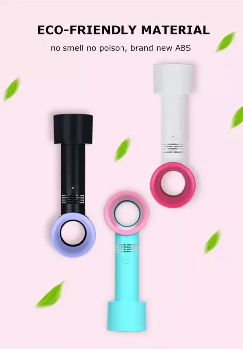 Portable Rechargeable Handheld Fan - Small Quiet Personal Cooler Powered Desk - Image 4