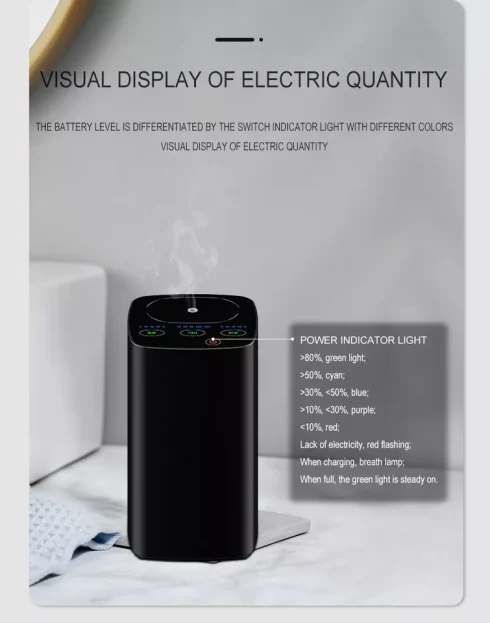 Air freshener, Purifier & Essential Oil Aroma Diffuser with 10ml Lavender Oil - Image 4