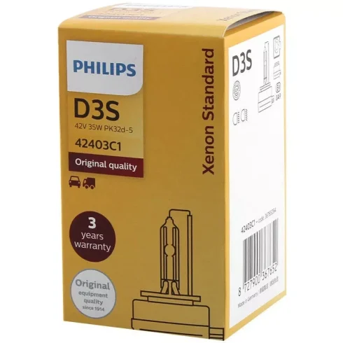 Philips Xenon Standard Replacement Bulb OEM Quality Quartz Glass Headlight - Image 2