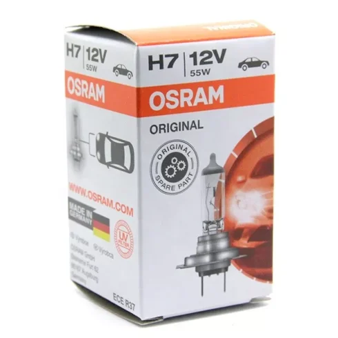 2 X OSRAM H7 499 477 12V 55W Halogen Car Headlight Headlamp - Image 2