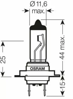 OSRAM H7 12V 55W Headlight Bulbs German Made E Marked Twin Pack - Image 5