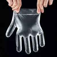 Alternative view of 100 Pack Disposable Polythene Gloves Food Safe Multi Purpose Cleaning UK