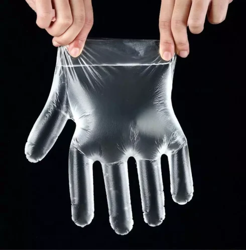 100 Disposable Plastic PE Polyethene Gloves (Food Safe) Non-Vinyl/PU/Latex - Image 2