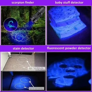 Professional UV Ultraviolet LED Flashlight Bed Bug Scorpion Currency Detector - Image 3