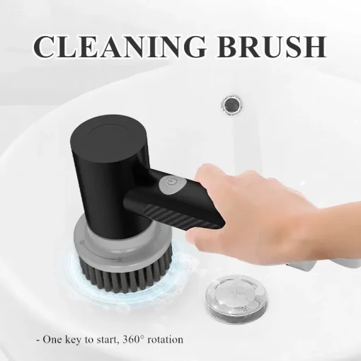 Electric Bathroom Cleaning Handheld Brush Kitchen Tile Cleaner Scrubber Tool - Image 3