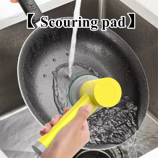 Electric Bathroom Cleaning Handheld Brush Kitchen Tile Cleaner Scrubber Tool - Image 5