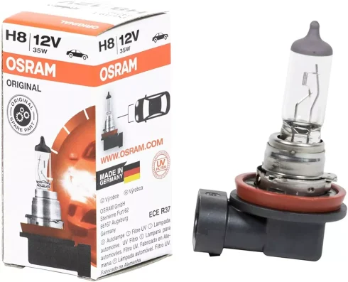 2 X Osram H8 12V 35W 708 Halogen Bulb - Front Fog Lamp Light Bulbs Single Boxed - Image 3