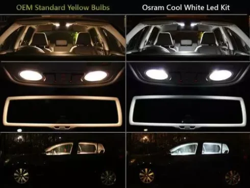 Osram T10 501 LED White W5W Sidelight Bulbs 6000K 12v 1W Door\Interior Light - Image 6